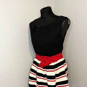Womens White and Red Dress